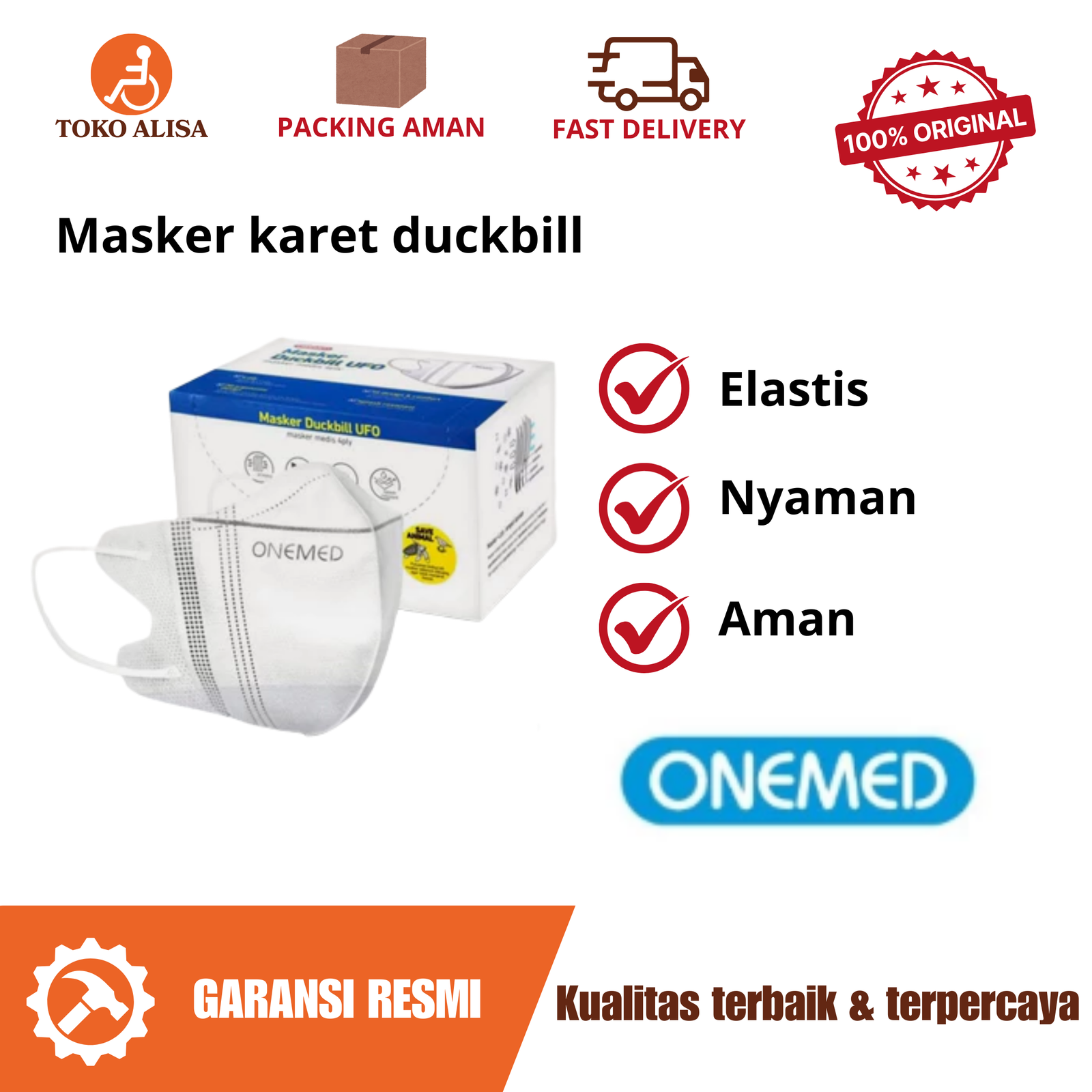 Masker karet duckbill